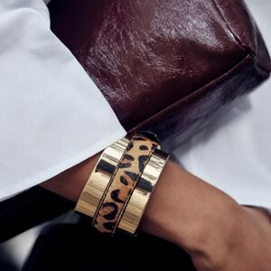 Zara animal print rigid bracelet